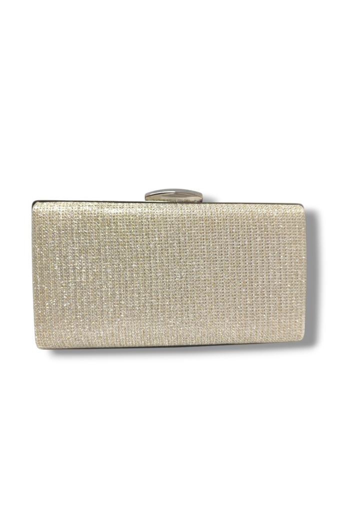 Varol 273-25 Çupra Simli  Kumaş Çelik Kasa Abiye Çanta