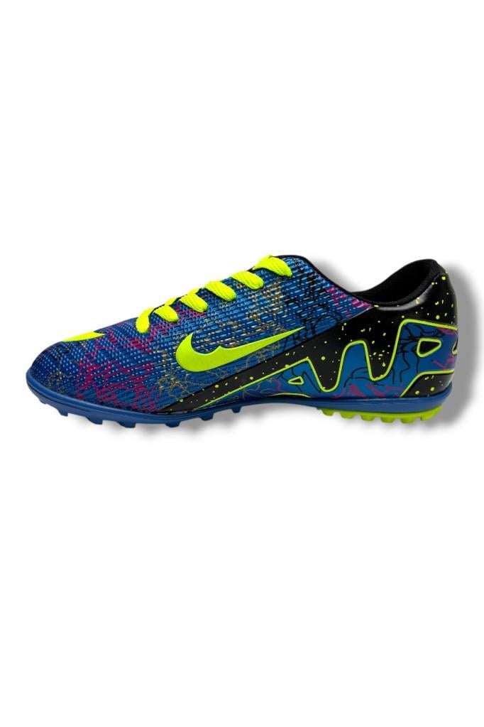 Walked 037-26 Erkek Çocuk Halı Saha Ayakkabı Mavi Sarı 36-39