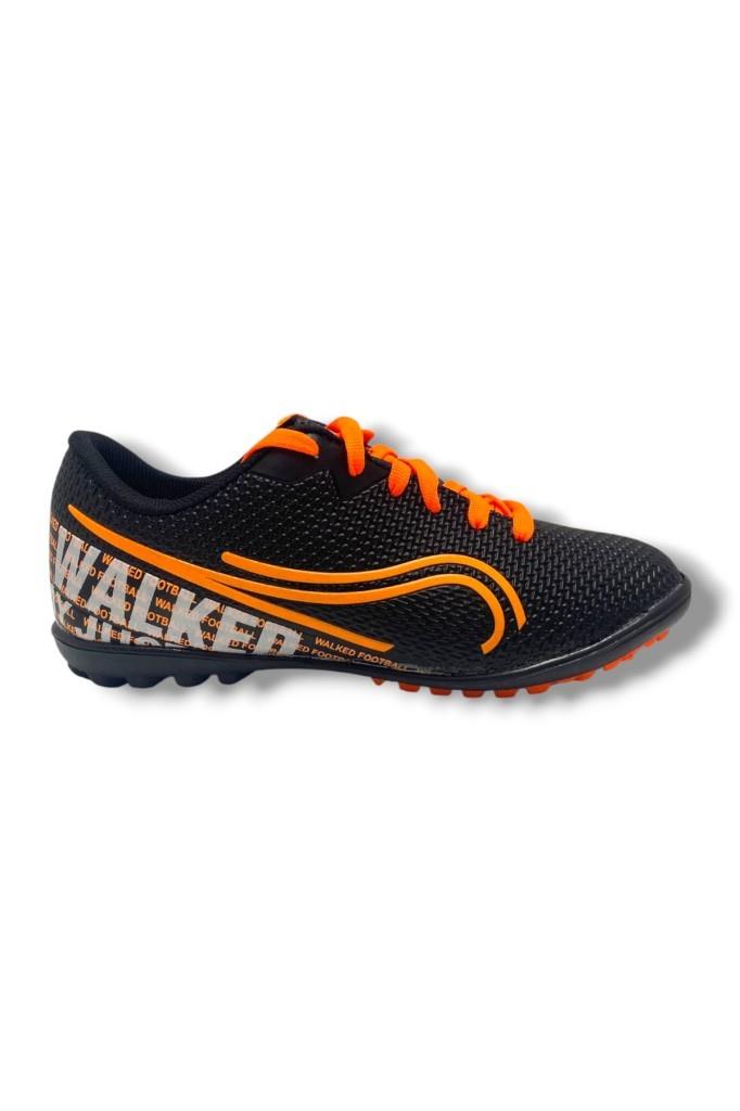 Walked 233-25 Halı Saha Krampon Siyah Turuncu 36-39
