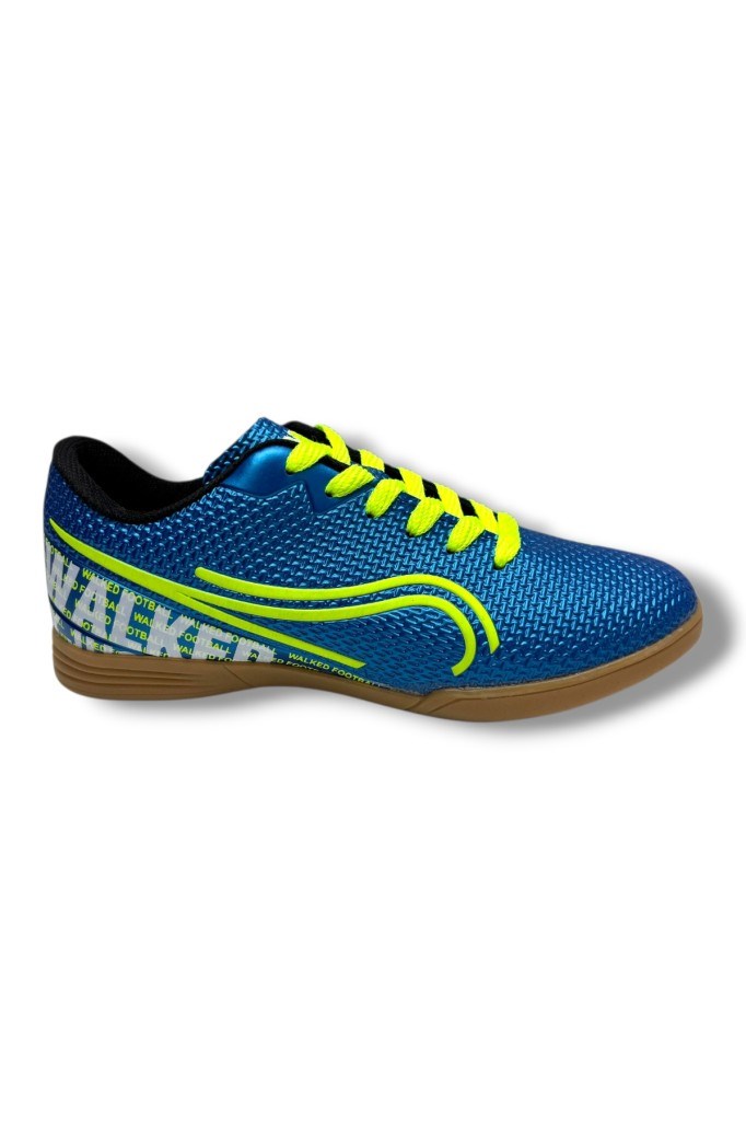 Walked 233-26 Futsal Çocuk Salon Futbol Ayakkabı Mavi Sarı 36-36