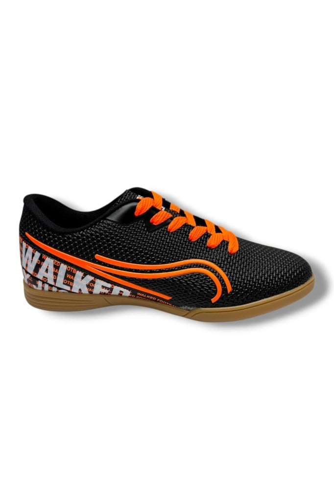 Walked 233-26 Futsal Erkek Salon Futbol Ayakkabı Siyah Turuncu