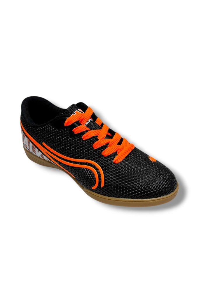 Walked 233-26 Futsal Erkek Salon Futbol Ayakkabı Siyah Turuncu