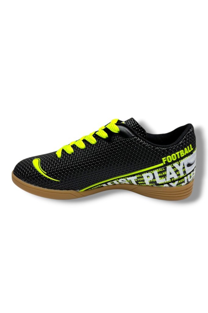 Walked 233-26 Futsal Erkek Salon Futbol Ayakkabı Siyah Sarı