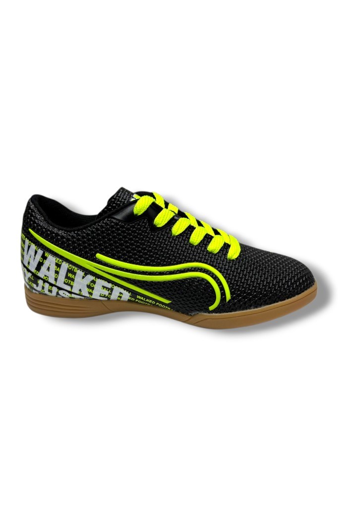 Walked 233-26 Futsal Erkek Salon Futbol Ayakkabı Siyah Sarı