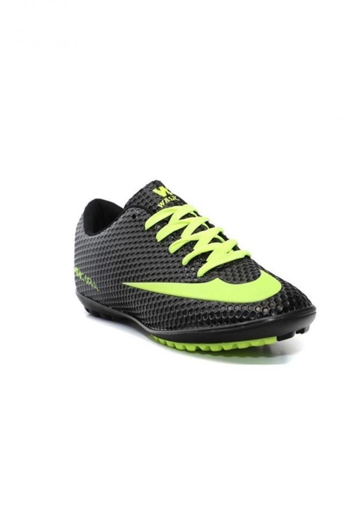 Walked 401-25 Çocuk Halı Saha Krampon Siyah Sarı 31-35