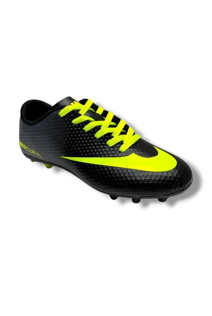 Walked 401-26 Çocuk Çivili Halı Saha Krampon Siyah Sarı 31-35