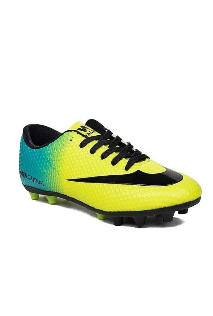 Walked 401-26 Çocuk Çivili Halı Saha Krampon Sarı Turkuaz  31-35