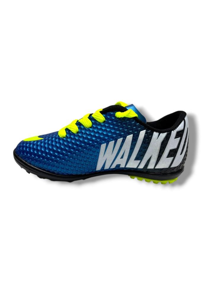 Walked 401-26 Çocuk Halı Saha Ayakkabısı Mavi Sarı 28-32