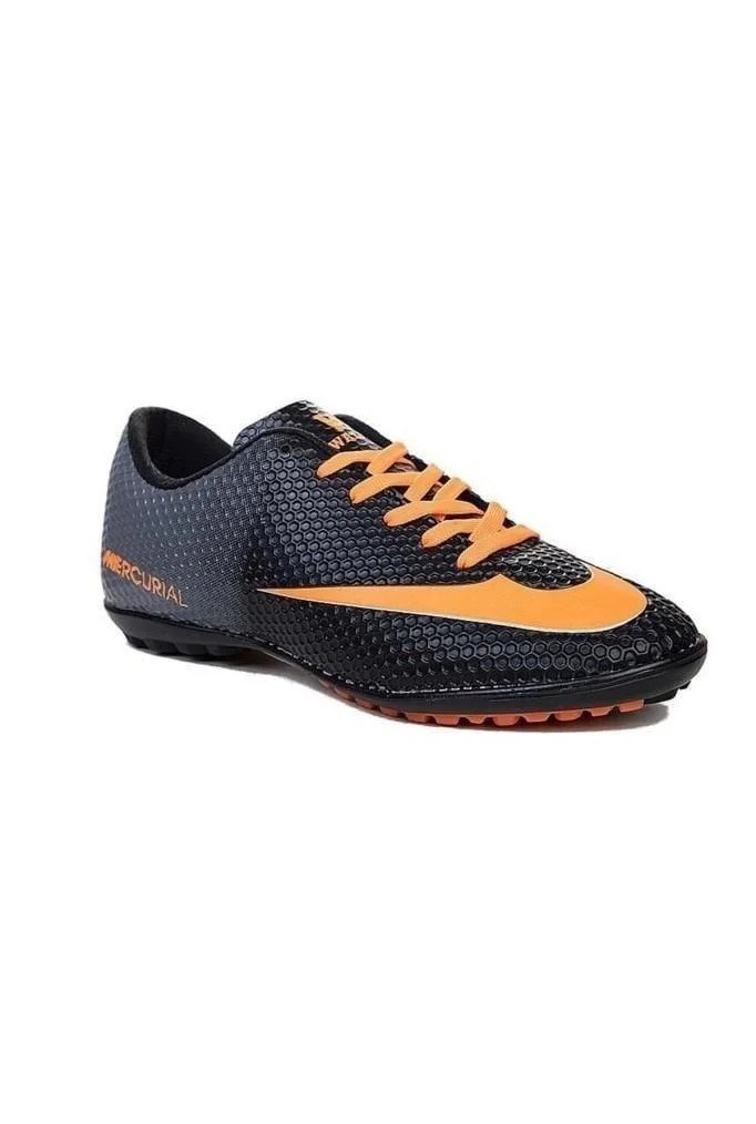 Walked 401-26 Çocuk Halı Saha Ayakkabı Siyah Turuncu 28-32