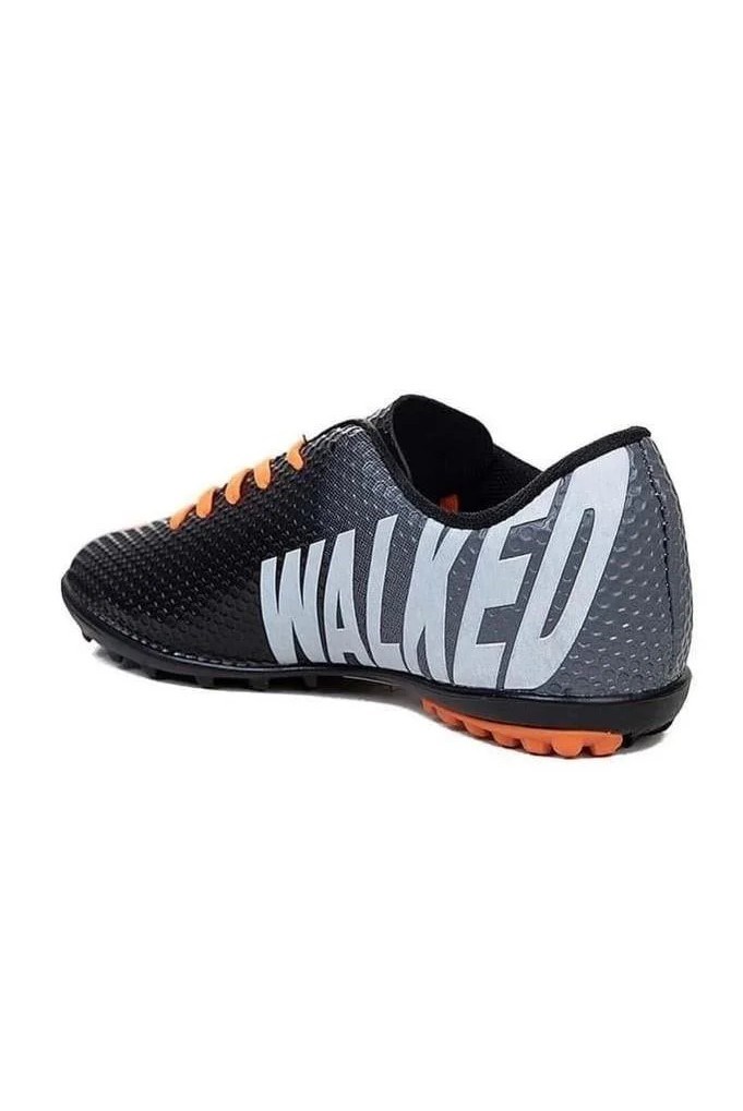 Walked 401-26 Çocuk Halı Saha Ayakkabı Siyah Turuncu 28-32
