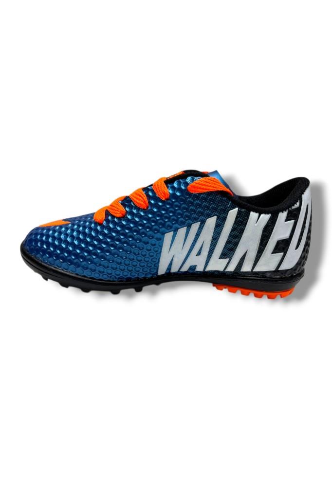Walked 401-26 Çocuk Halı Saha Ayakkabısı Mavi Turuncu 28-32