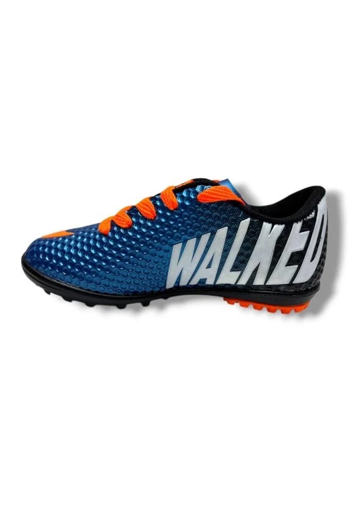 Walked 401-26 Çocuk Halı Saha Ayakkabı Mavi Turuncu 36-39