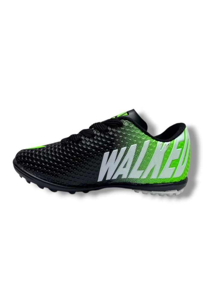 Walked 401-26 Çocuk Halı Saha Ayakkabı Siyah Yeşil 28-32