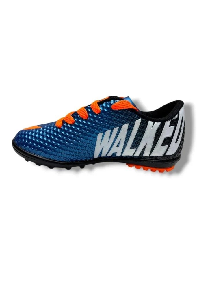 Walked 401-26 Çocuk Halı Saha Ayakkabı Mavi Turuncu 31-35