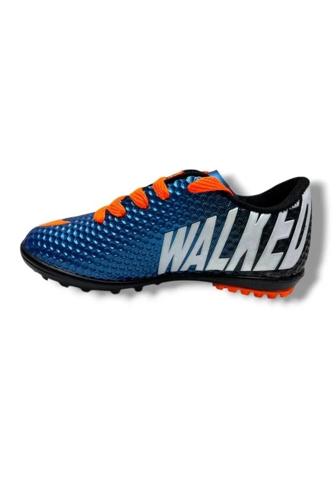 Walked 401-26 Erkek Halı Saha Ayakkabı Mavi Turuncu