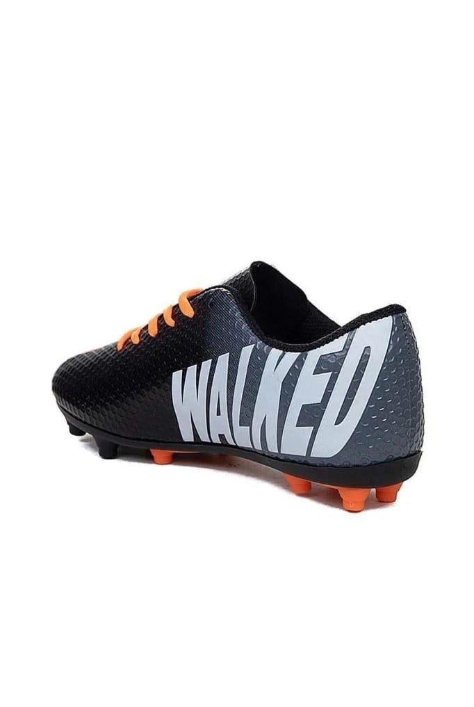 Walked 401-26 Erkek Halı Saha Çivili Krampon Siyah Turuncu