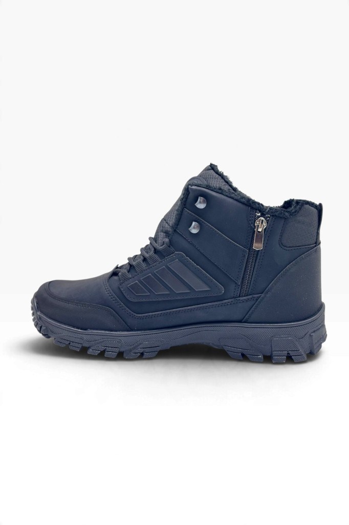 Wanderfull 3022-27 Deri Bağcıklı Fermuarlı İçi Kürklü Outdoor Erkek Bot 45-47