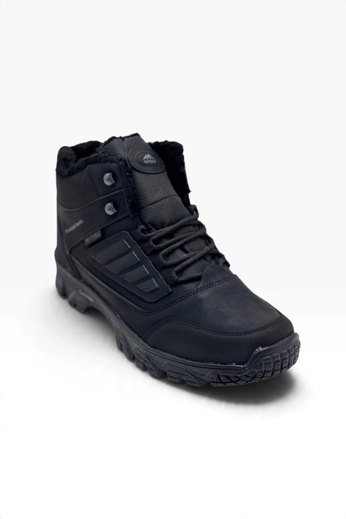 Wanderfull 3022-27 Deri Bağcıklı Fermuarlı İçi Kürklü Outdoor Erkek Bot 45-47