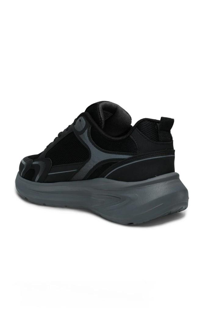 Wanderfull 4335-26 Anorak Bağcıklı Erkek Sneaker Siyah Füme