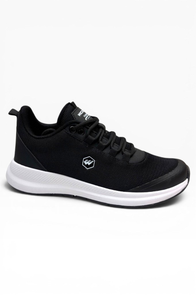 Wickers 2551-26 Anorak Anatomik Taban Bağcıklı Erkek Sneaker Siyah Beyaz