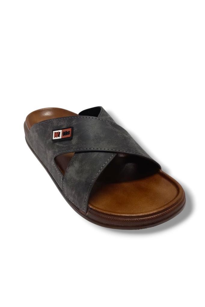 Witta 54202-25 Deri Çapraz Bant Anatomik Erkek Terlik