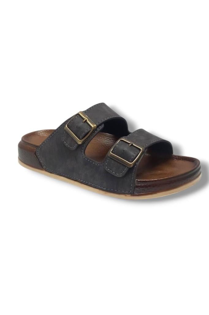 Witta 55201-26 Deri Çift Bant Anatomik Terlik 36-40