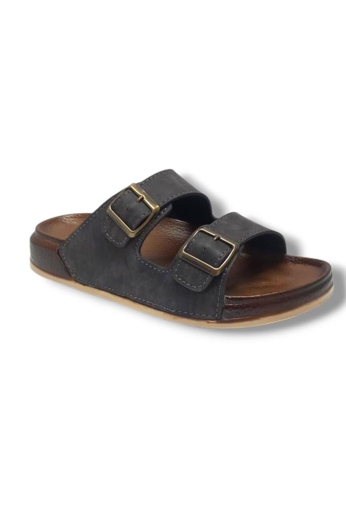 Witta 55201-26 Deri Çift Bant Anatomik Terlik 36-40