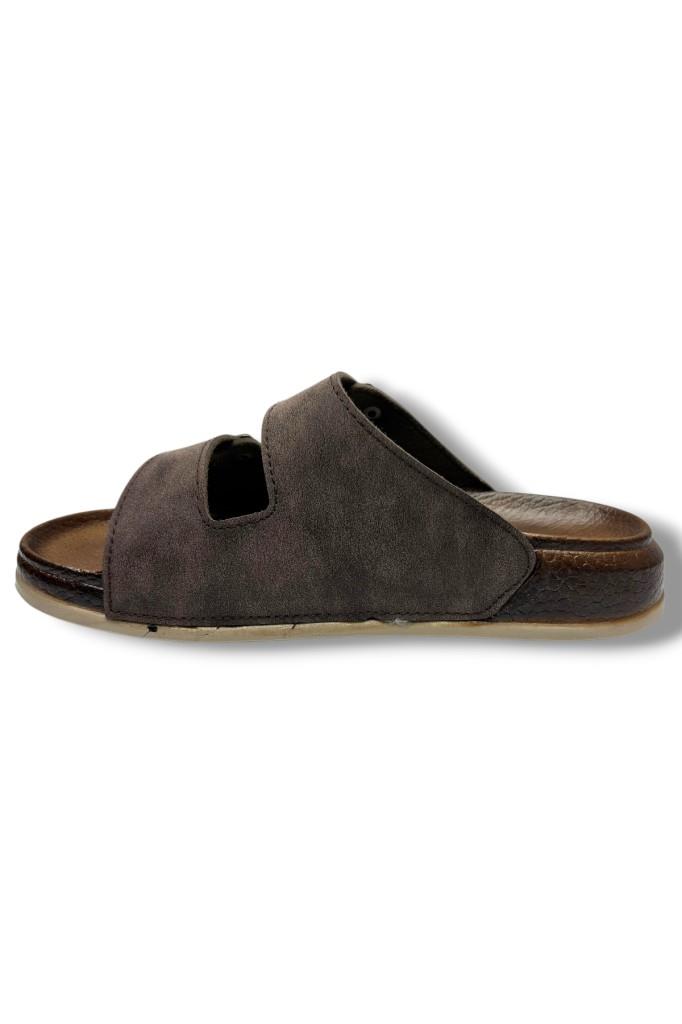 Witta 55201-26 Deri Çift Bant Anatomik Terlik 36-40