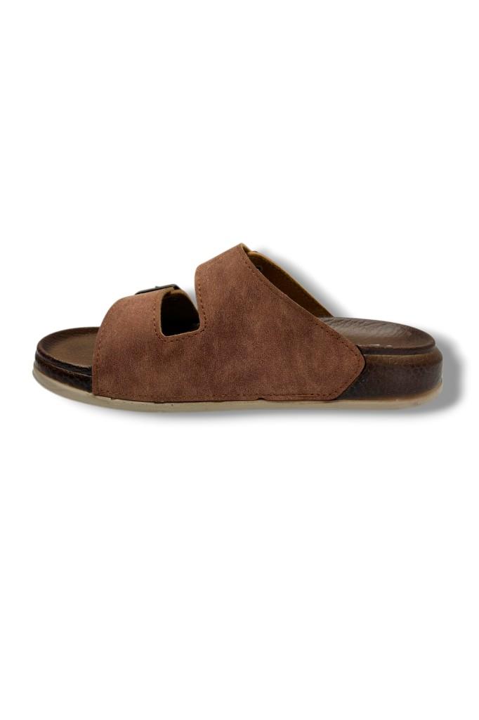 Witta 55201-26 Deri Çift Bant Anatomik Terlik 36-40