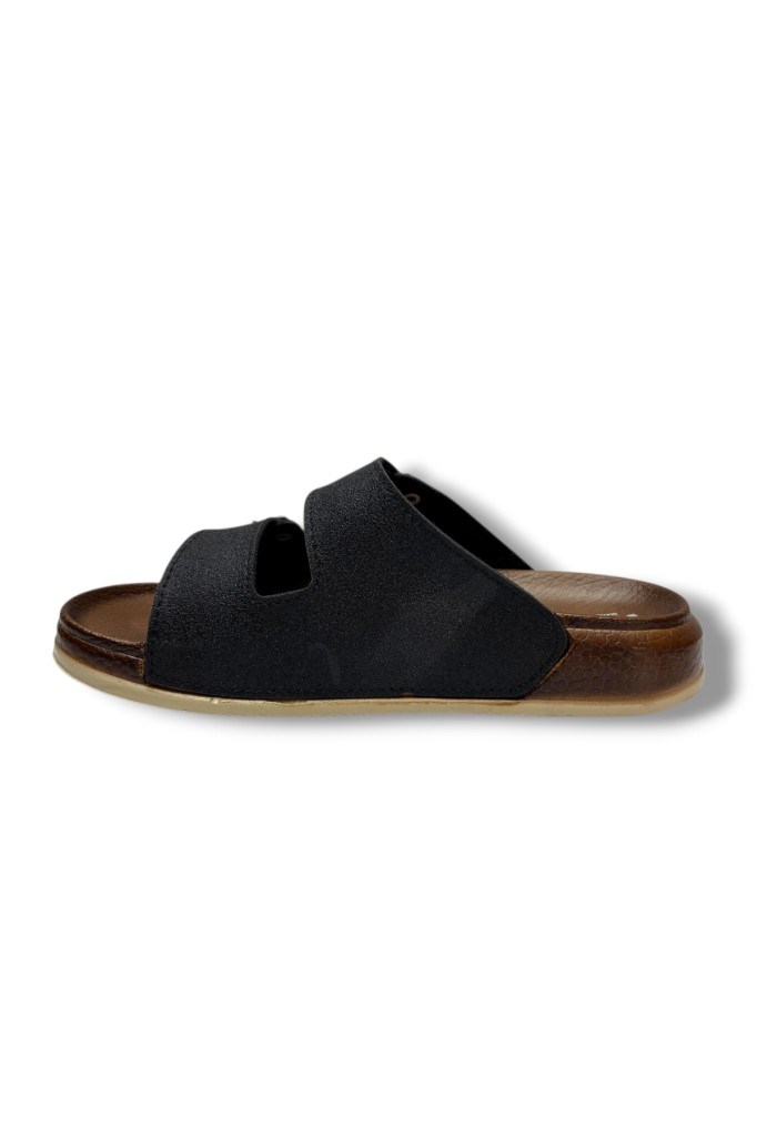 Witta 55206-26 Simli Deri Çift Bant Anatomik Kadın Terlik 36-40