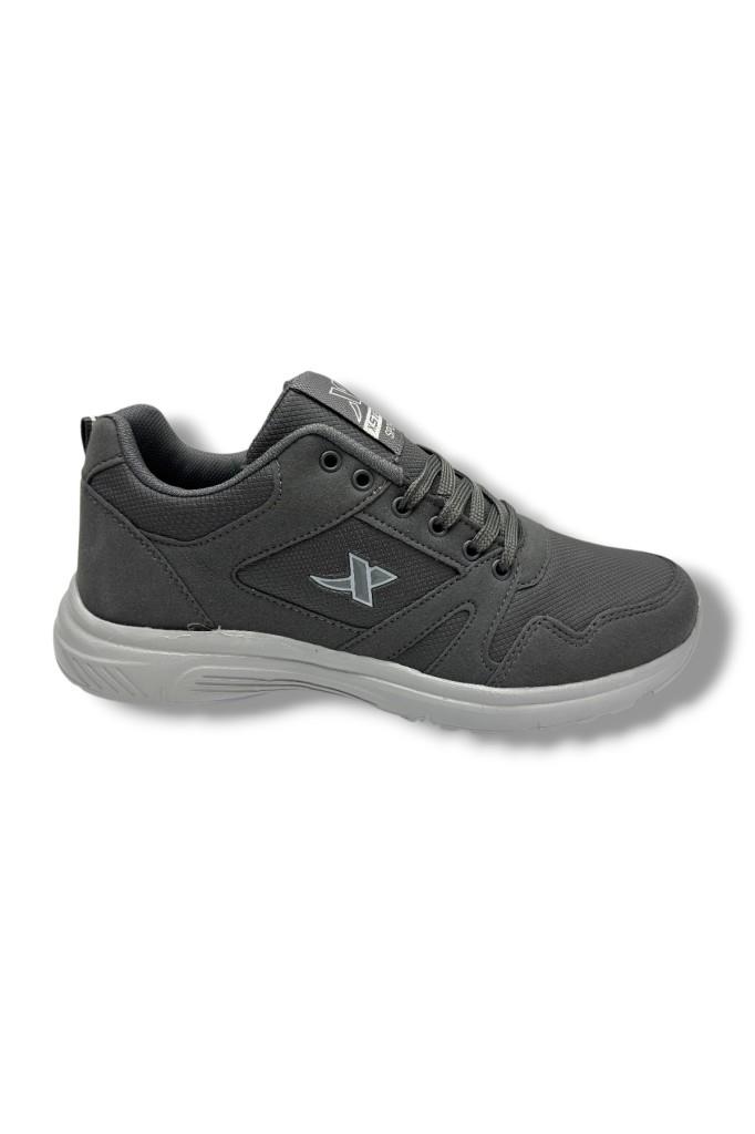 XStep 020-26 Cilt Deri Anatomik Erkek Sneaker Füme Buz