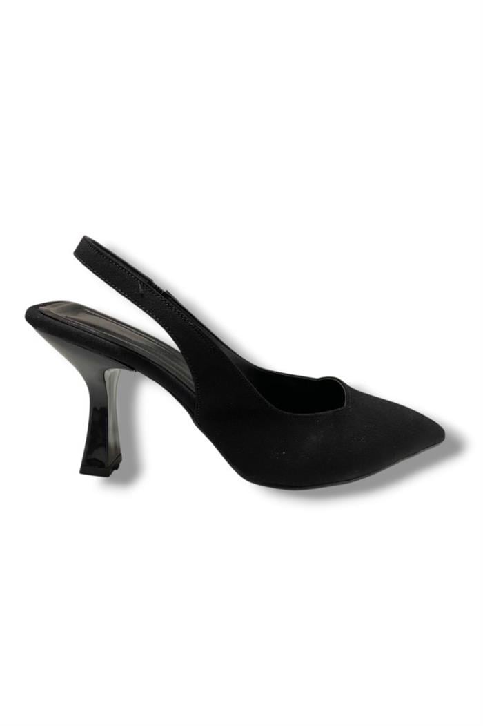 C-Shoes 809-25 Zara Arkası Açık Kısa Topuk Kadın Ayakkabı