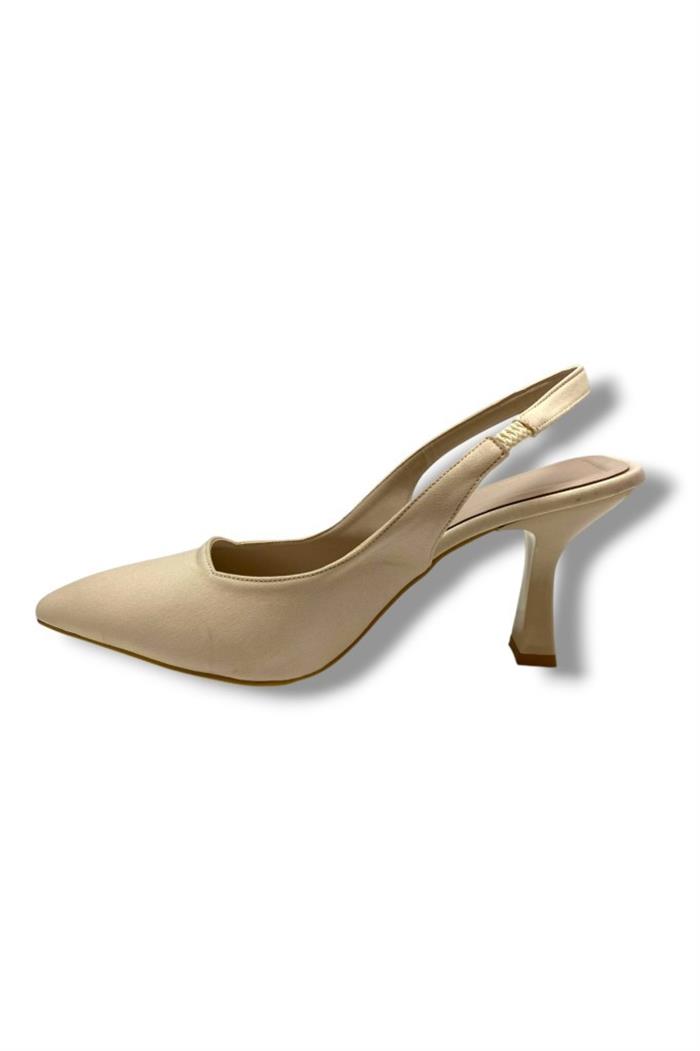 C-Shoes 809-25 Zara Arkası Açık Kısa Topuk Kadın Ayakkabı