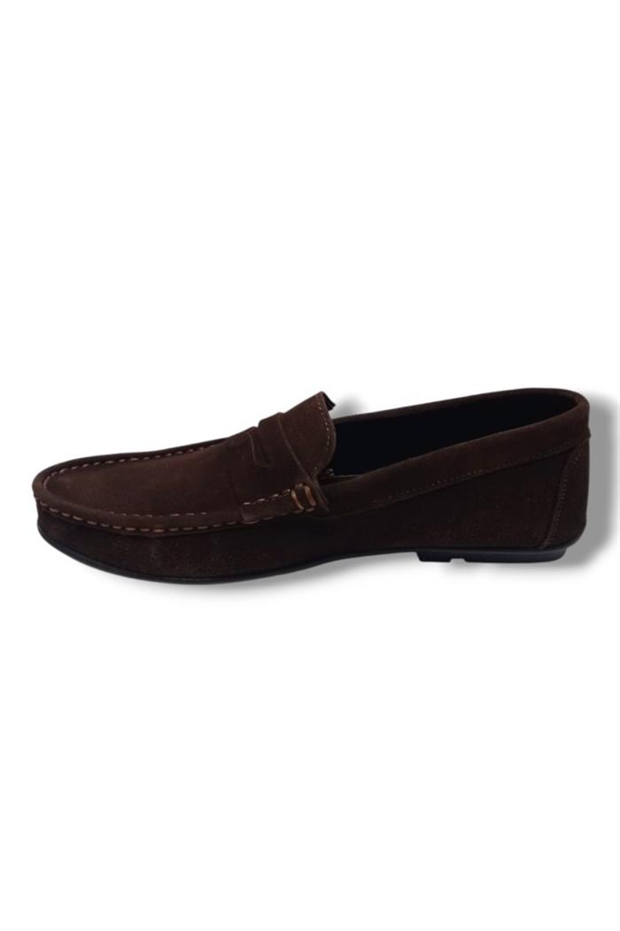 Cakgo 321-25 Süet Fiyonklu Loafer Erkek Ayakkabı