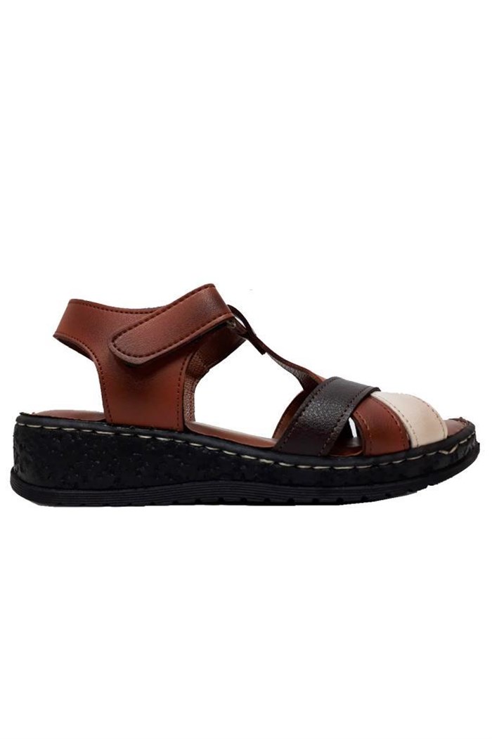 Caprito 8613 Deri Trend Fashıon Kadın Sandalet
