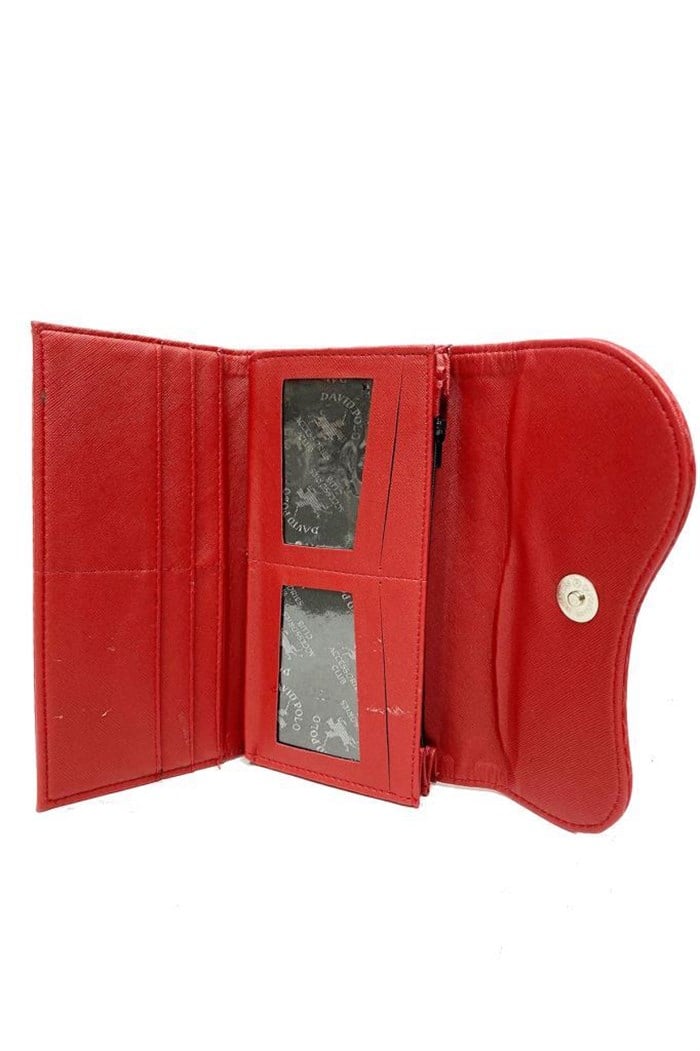 David Polo 903 Accessories Deri Cizgili Kadın Cüzdan