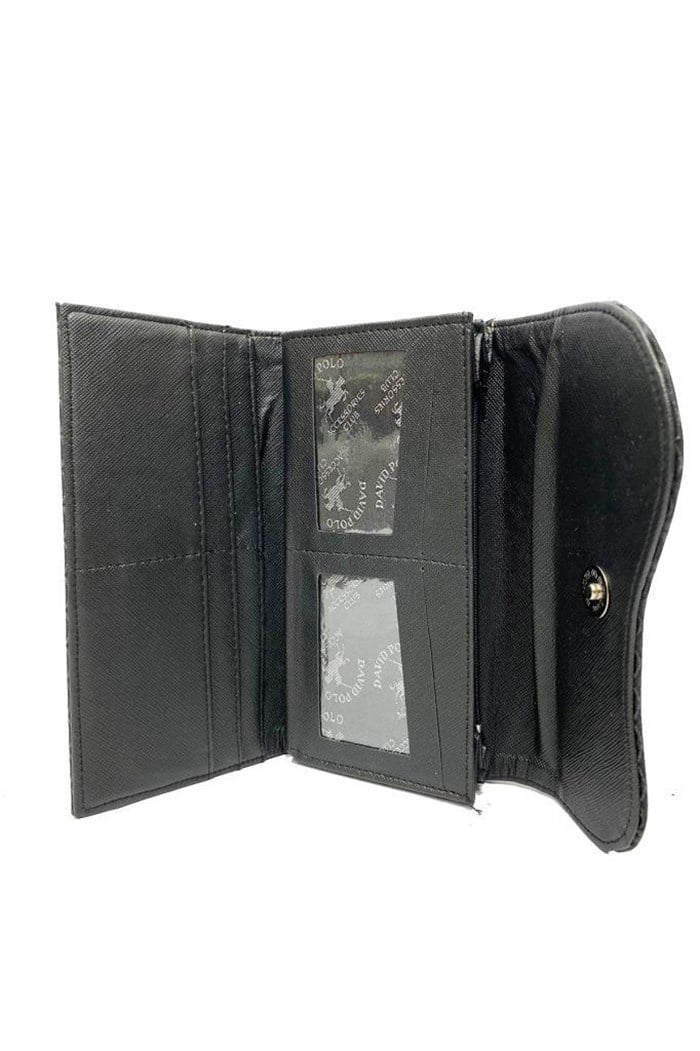 David Polo 903 Accessories Deri Cizgili Kadın Cüzdan