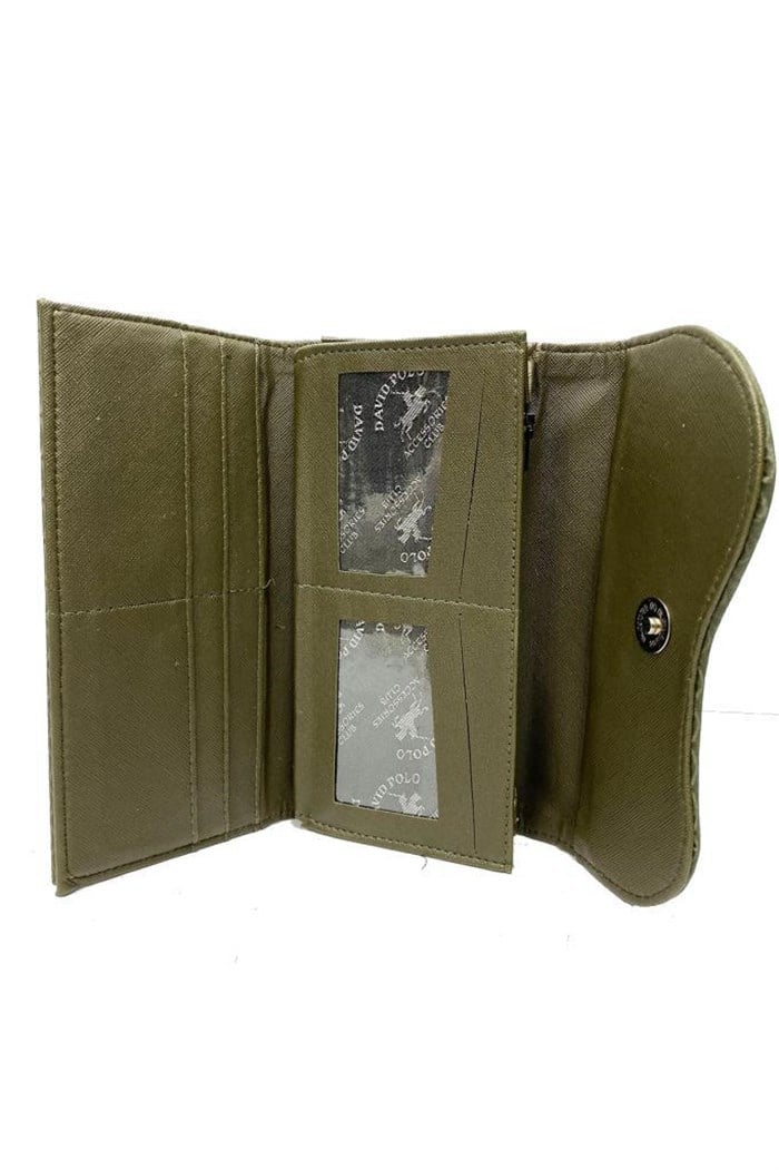 David Polo 903 Accessories Deri Cizgili Kadın Cüzdan