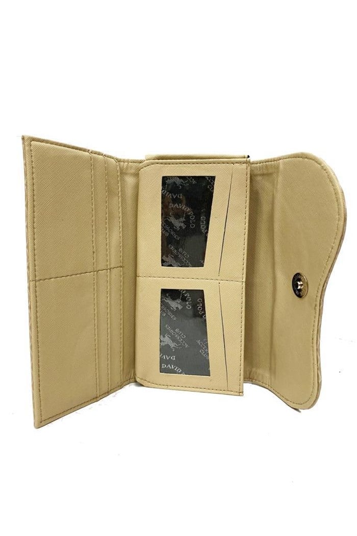 David Polo 903 Accessories Deri Cizgili Kadın Cüzdan
