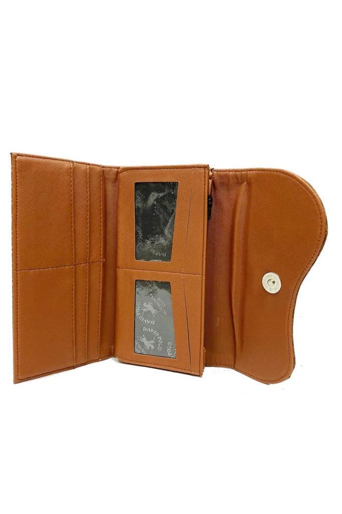 David Polo 903 Accessories Deri Cizgili Kadın Cüzdan