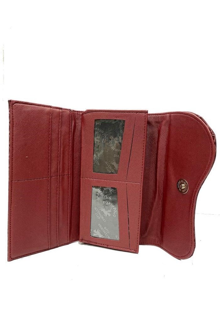 David Polo 903 Accessories Deri Cizgili Kadın Cüzdan