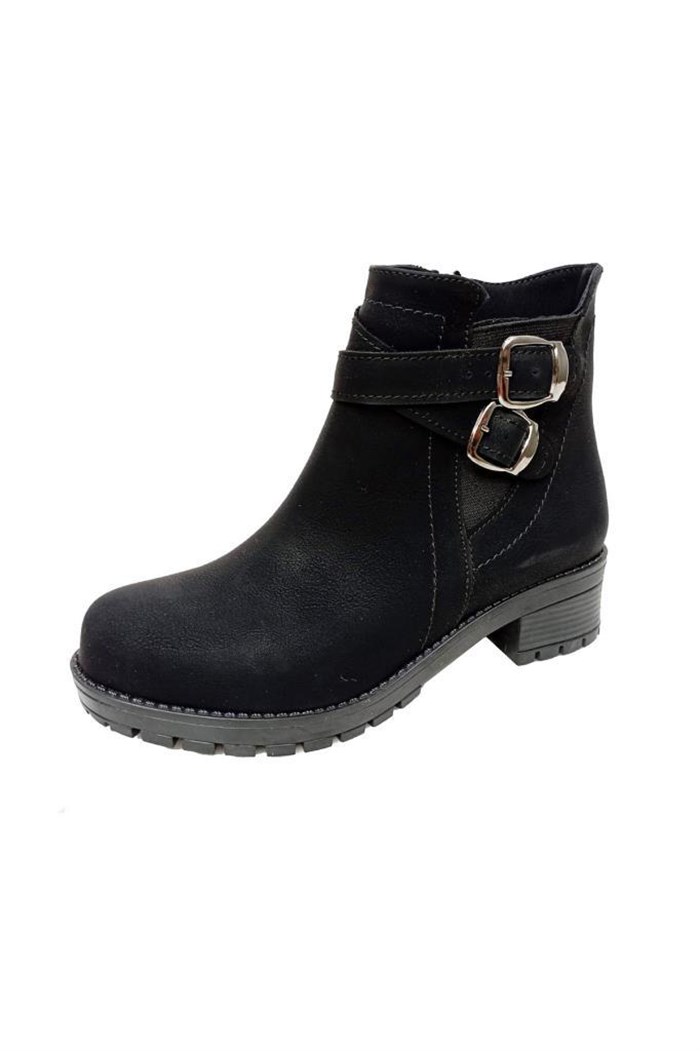 Efsun 2160-22 Yağlı Deri Fashion Fermuarlı Kadın Bot