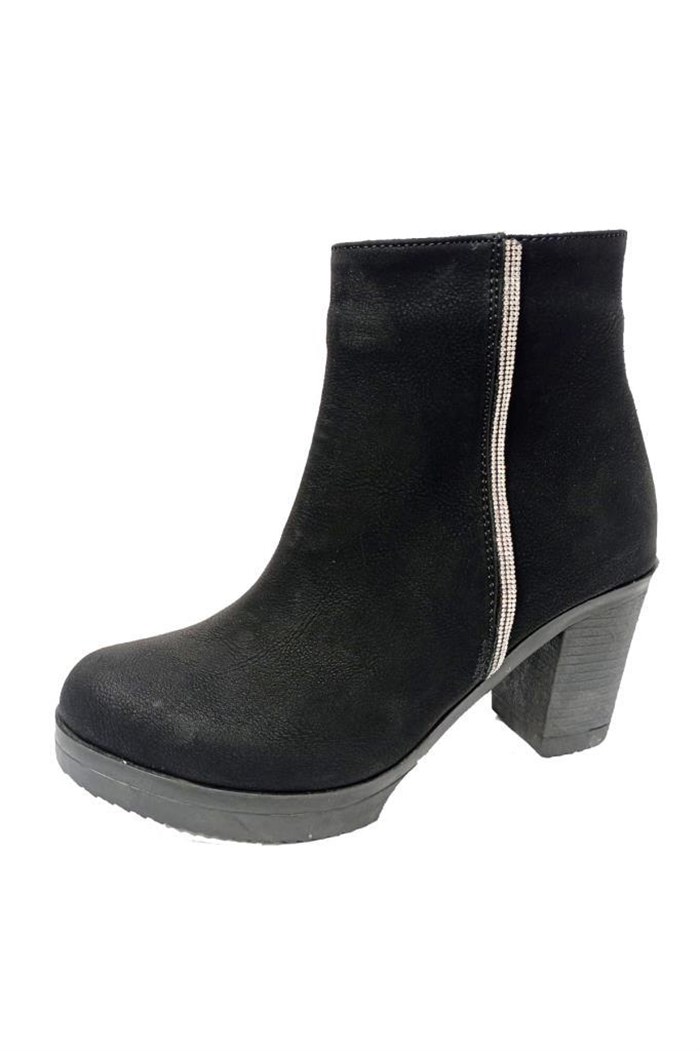 Efsun 2311 Yağlı Deri Fashion Fermuarlı Kadın Bot