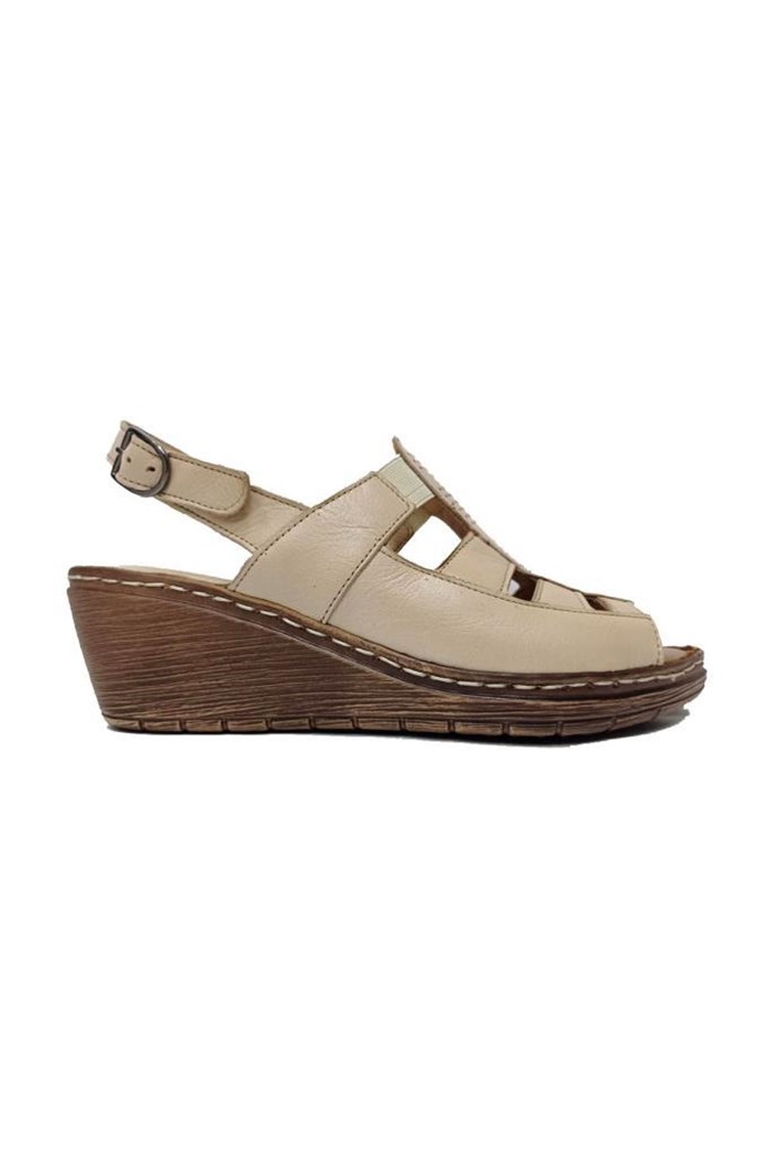 Ellanor 317-77070 Hakiki Deri Anatomik Kadın Sandalet