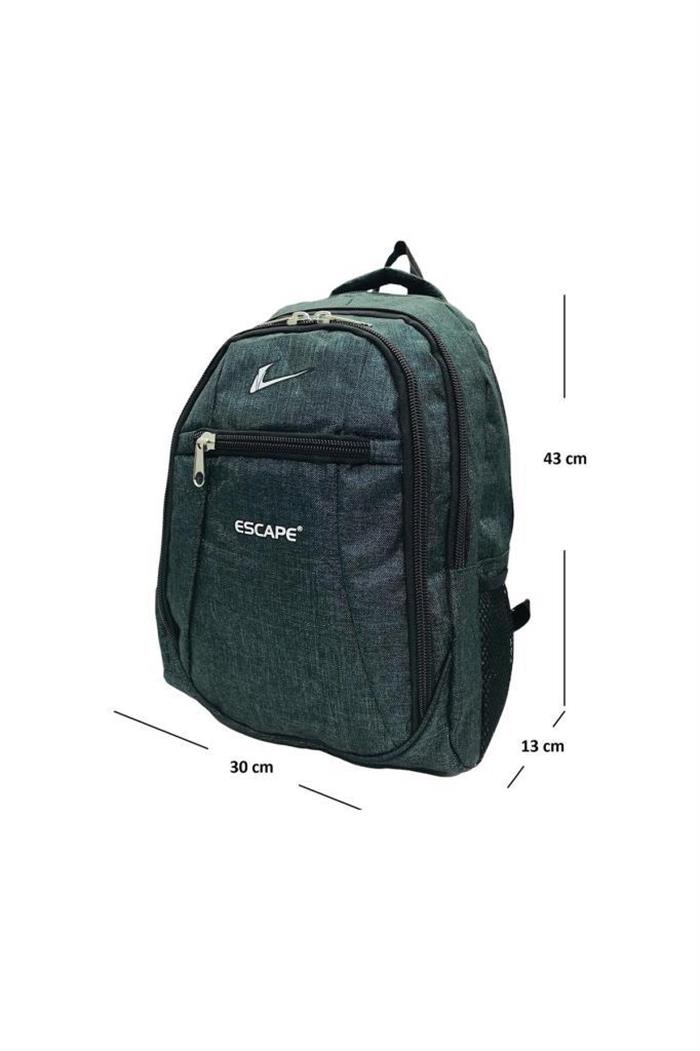 Escape 307-24  Laptop Bölmeli Çizgili Kumaş Sırt Çanta