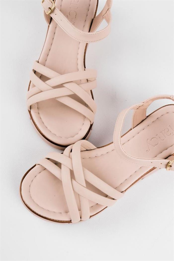Fancy 2003-24 Deri Trend Fashion Kadın Sandalet