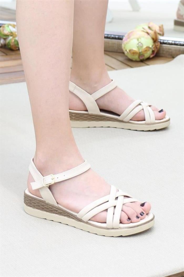 Fancy 203-23 Deri Fashion Kadın Sandalet