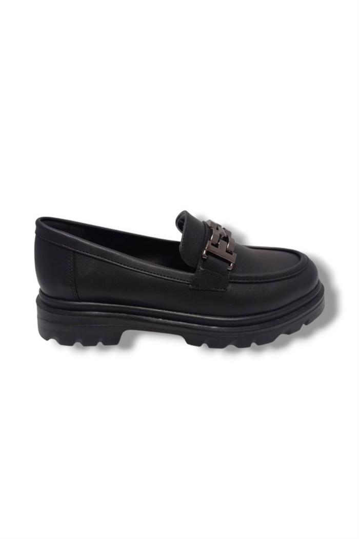 Fancy 801-25 Deri Loafer Tokalı Kadın Ayakkabı