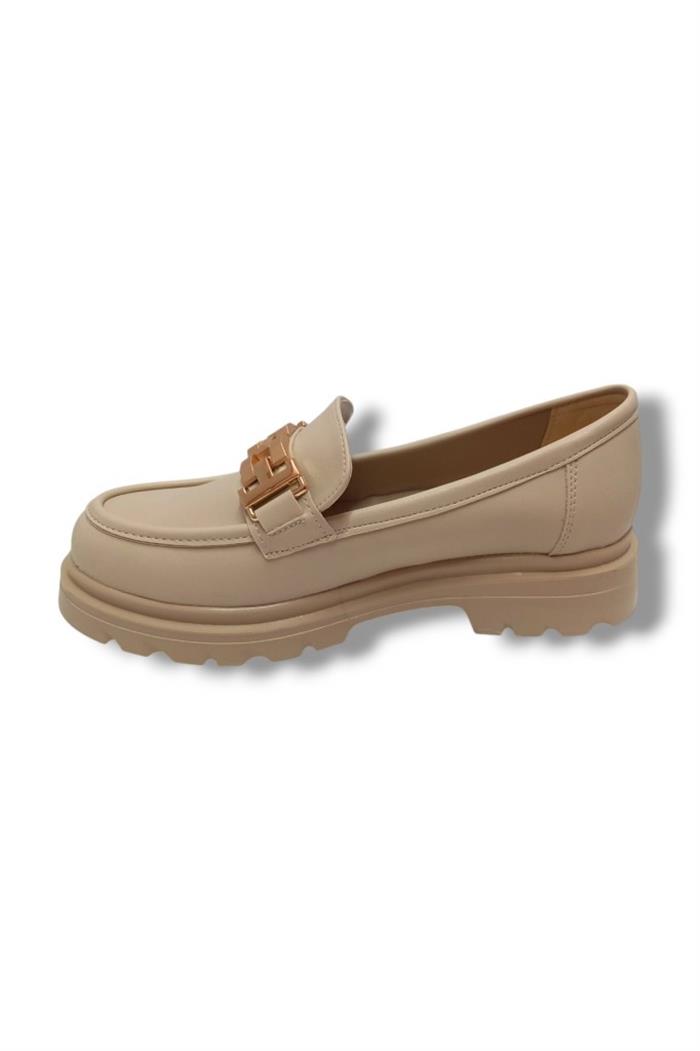 Fancy 801-25 Deri Loafer Tokalı Kadın Ayakkabı