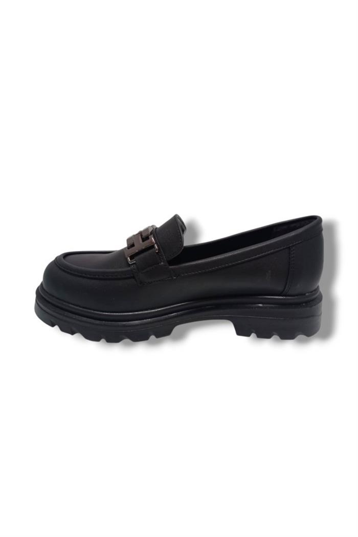 Fancy 801-25 Deri Loafer Tokalı Kadın Ayakkabı